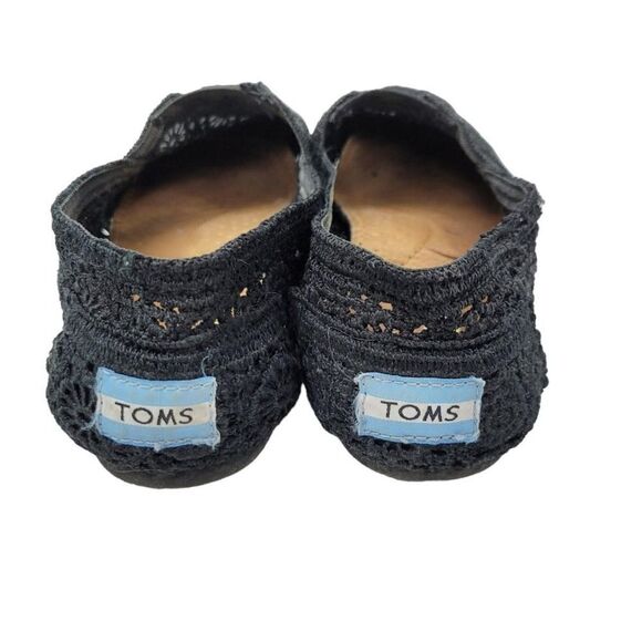 TOMS Classic Black Sneakers Shoes Size: 6.5W US - Picture 7 of 8